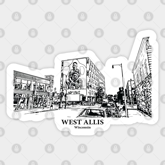 West Allis - Wisconsin Sticker by Lakeric